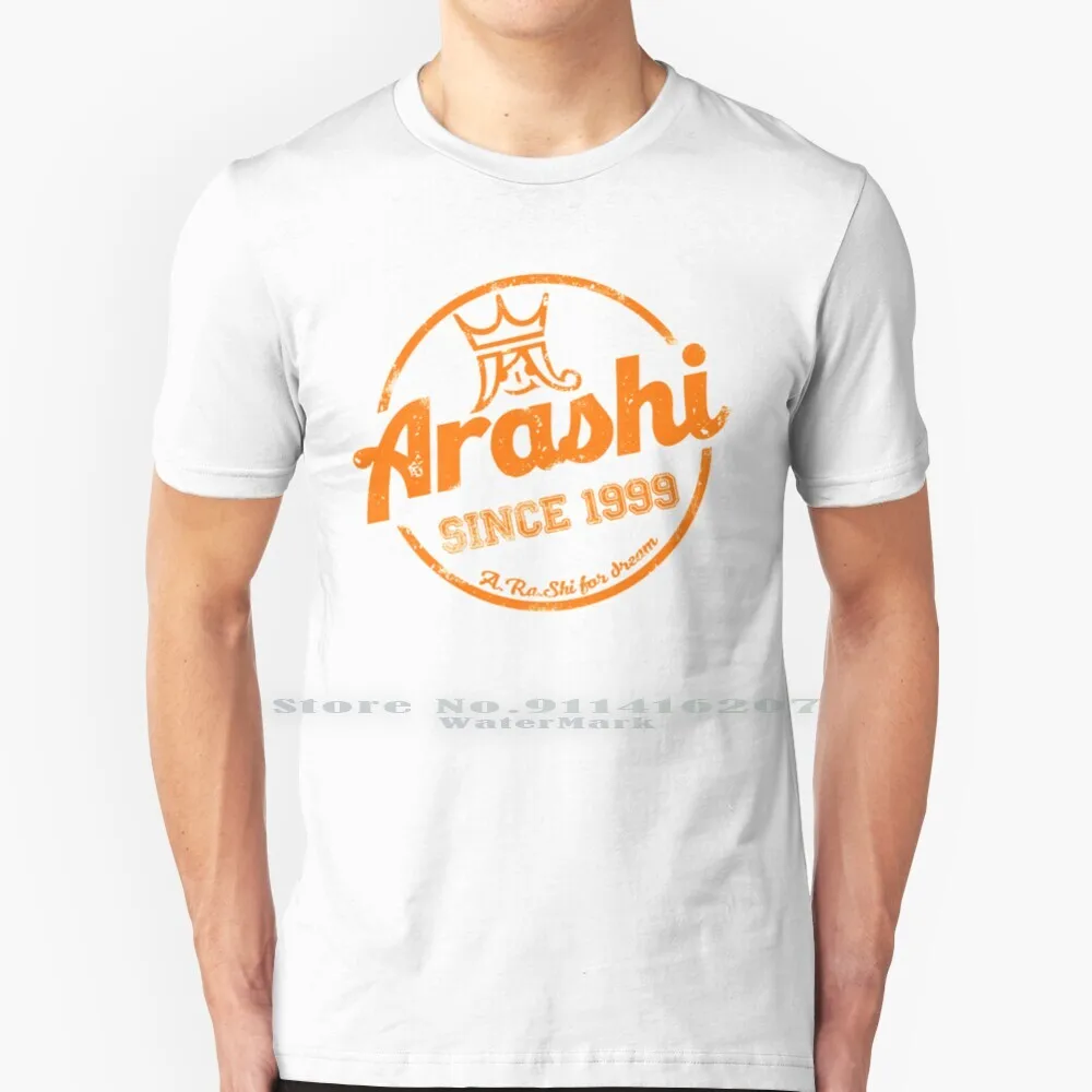 Arashi T Shirt Cotton 6XL Jmusic Idols Jpop Arashi Jjun Matsumoto Matsujun Ninomiya Kazunari Ohno Satoshi Sho Sakurai Aiba