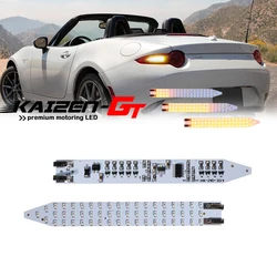 Error Free 7440 Amber / Red Sequential LED Circuit Board Kit For 2016-up Mazda MX-5 Miata ND Rear Turn Signal Light, Tail Lights