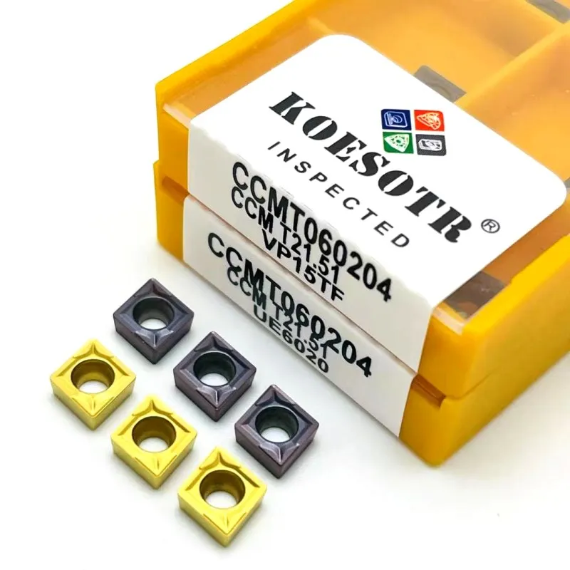 CCMT060204 CCMT09T304ภายในเครื่องมือกลึง ccmt เครื่องมือตัด mesin bubut CNC คาร์ไบด์แทรก ccmt 060204 vp15tf เครื่องมือกลึง