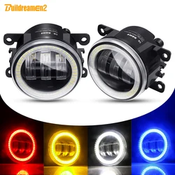 2 X Angel Eye Fog Light For Mitsubishi Outlander Pajero L200 Colt Endeavor Galant Lancer Car LED Lens DRL Fog Driving Lamp H11