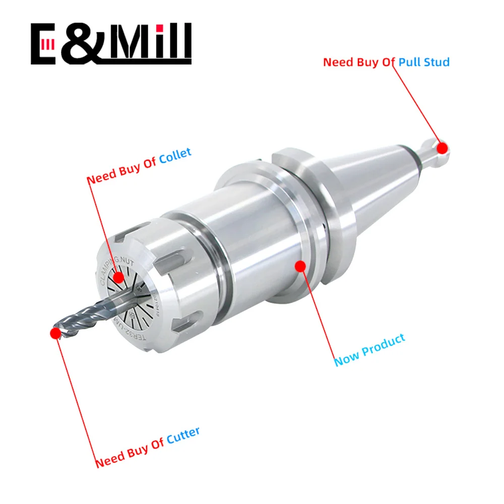 Độ Chính Xác Cao 0.003 BT30 BT40 Dao Vít ER11 ER16 ER20 ER25 ER32 ER40 70 80 100L Dụng Cụ Cho CNC gia Công Trung Tâm Con Quay