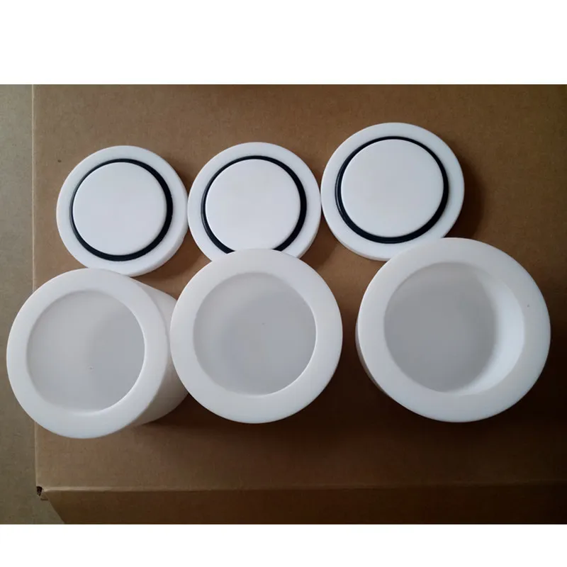 แนวตั้งเทฟลอน Ball Milling ถัง PTFE บด Jar Series ดาวเคราะห์อุตสาหกรรม Ball Mill ถัง