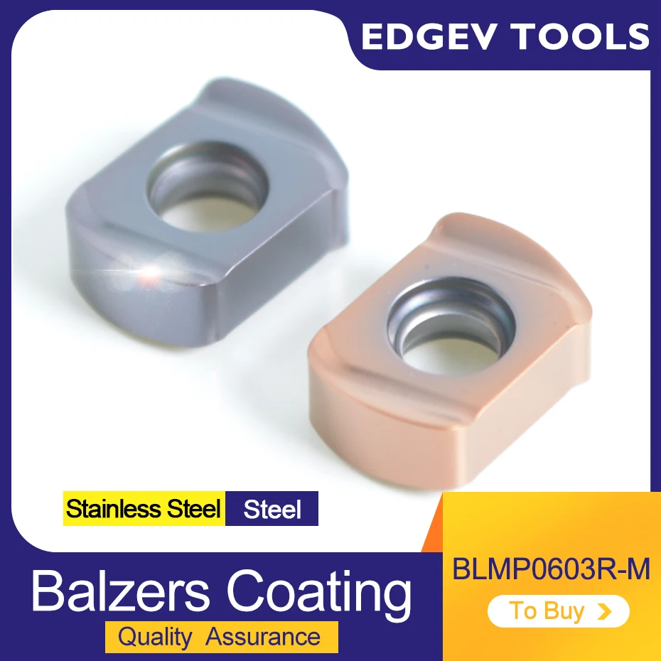 

EDGEV CNC Milling Cutter BLMP0603R-M BLMP Carbide Inserts Stainless Steel