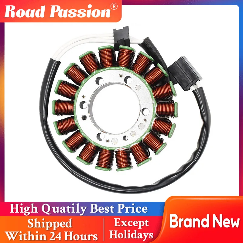 Road Passion Motorcycle Generator Stator Coil Assembly For Kawasaki 21003-0042 21003-0023 EX400 ER400 ER650 ER-6F EX600 EX636