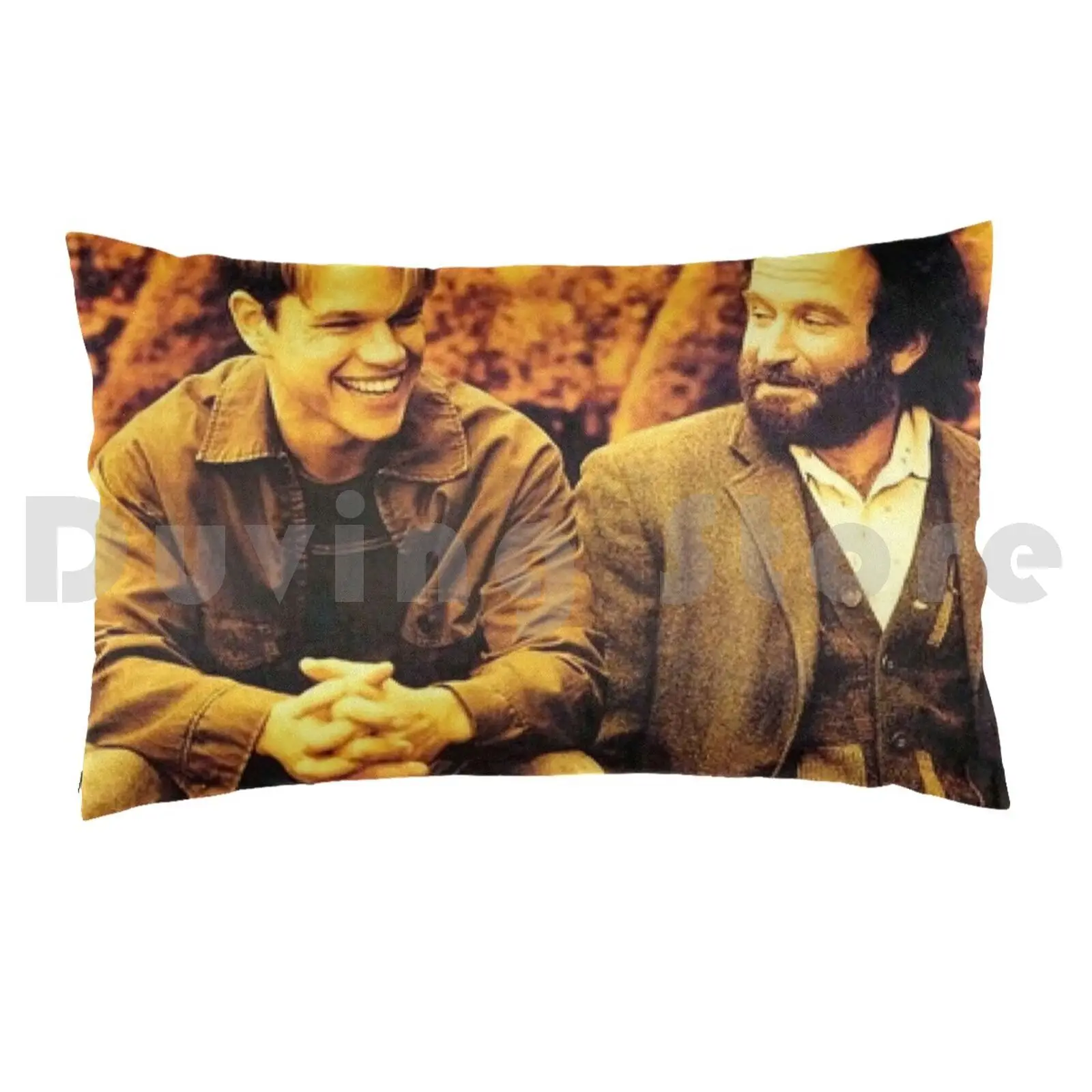 Williams Matt Damon PosterPillow case Movie Hunting Ben Mit College Old Damon Salvatore Good Young