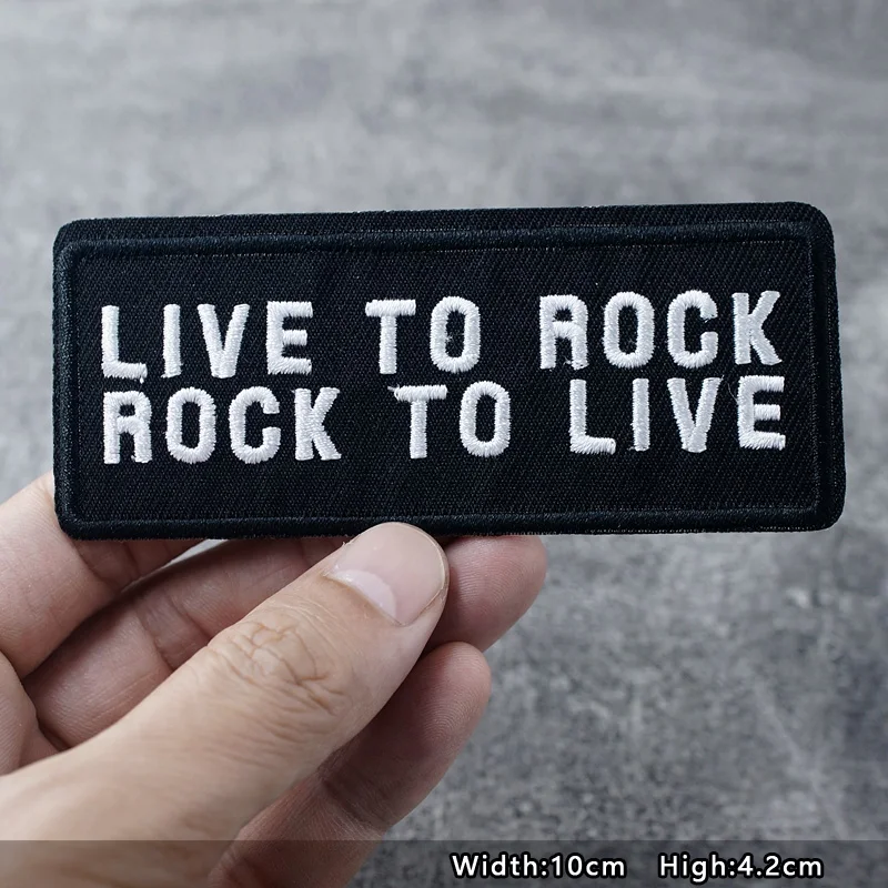 Bands Iron On Patches Apparel Sewing Fabric Handmade Appliques For Clothing Punk Rock Stickers Badges Parche