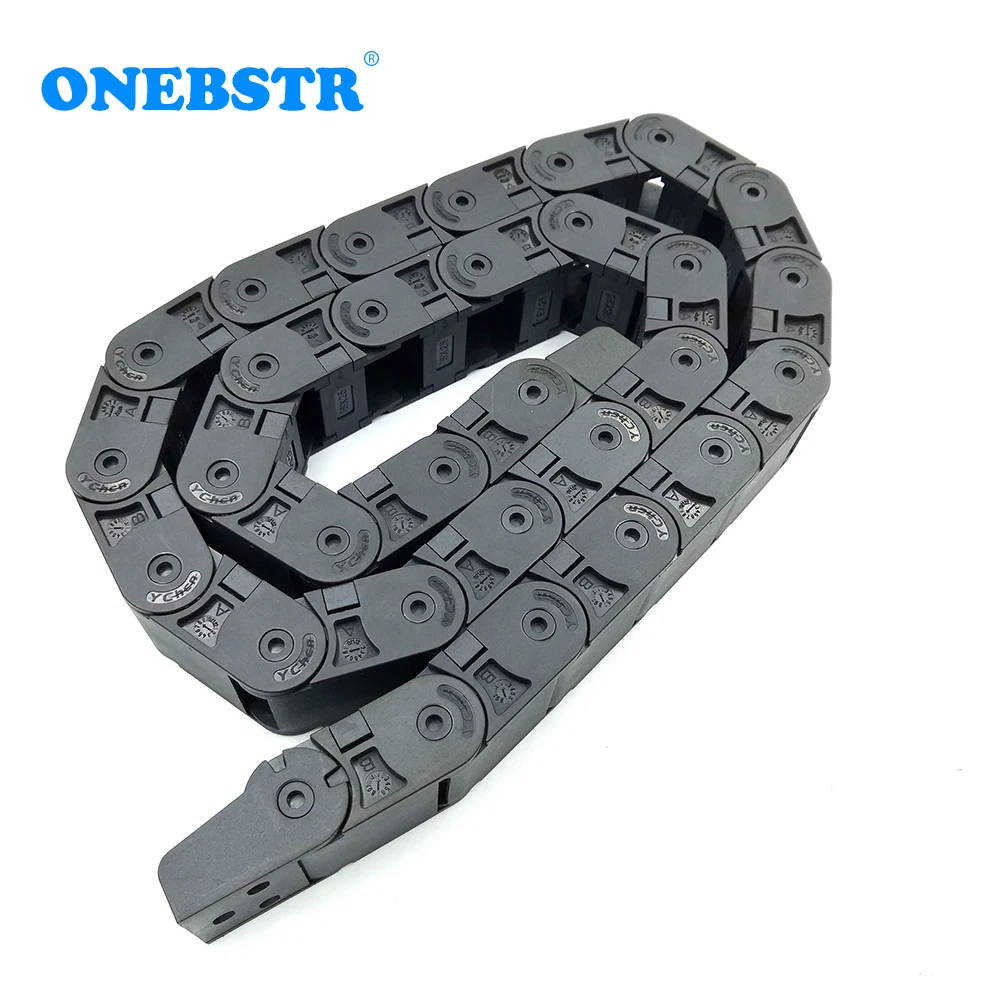 YCHEN 1 Meter 18x25mm Drag Chain Wire Carrier Cable Holder Towline Semi Closed Open Inside CNC Machine Tools Transmission Parts