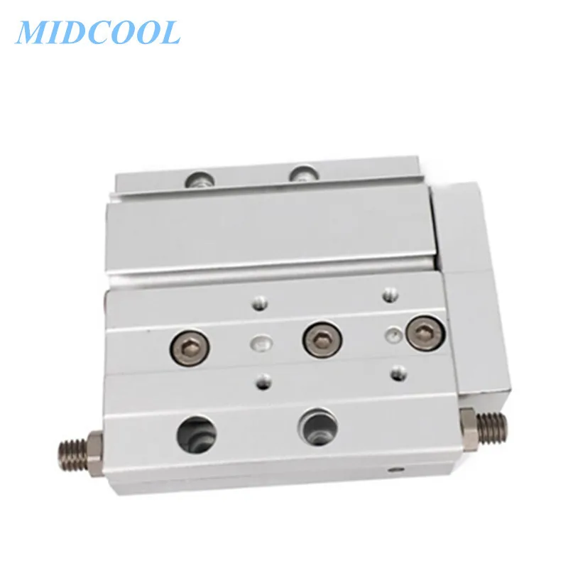 Air Cylinder HLF Series 8mm 12mm 16mm 20mm Bore HLF8 HLF12 HLF16 HLF20 Low Profie Precision Slide Table Cylinder With magnet -S