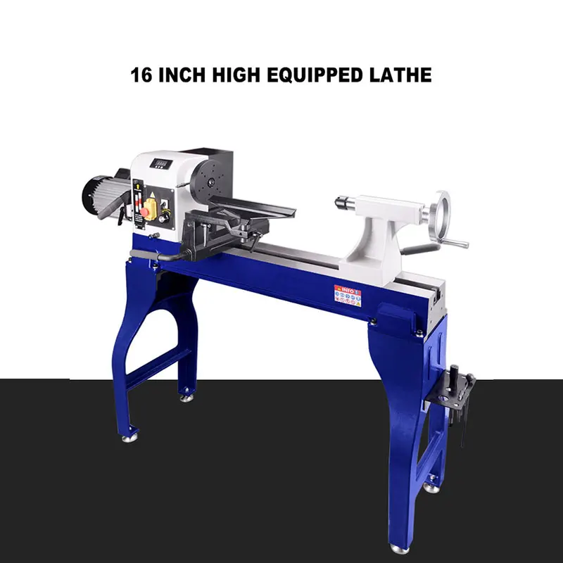 16 Inch Large Woodworking Lathe M400 1500W 230V Floor Type Multifunctional Household Large Wood Rotary Machine With Bracket