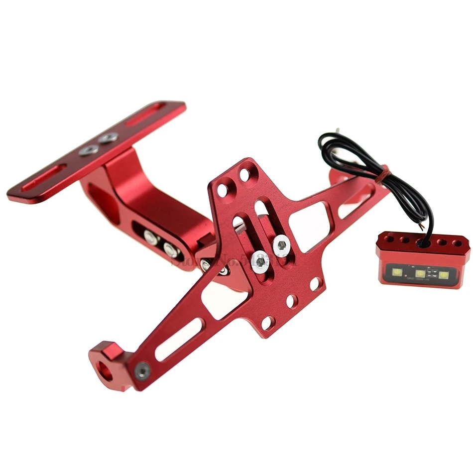 

CNC Aluminum Motorcycle License Registration Plate Holder cover For Cygnus Vfr800 Fairing Kit Ktm 640 Lc4 Bws 100 Bmw 1200 Rt