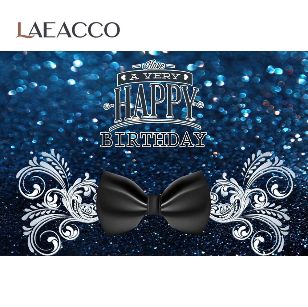 

Laeacco Happy Birthday Party Tie Flower Polka Dot Light Bokeh Baby Poster Photo Background Photography Backdrop Photo Studio