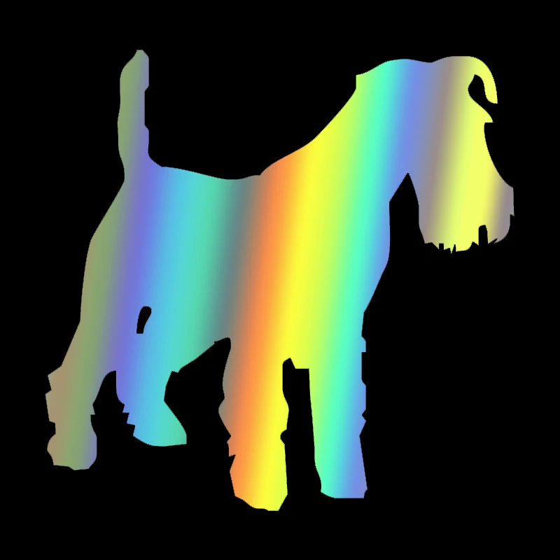 CK20442# Various Sizes Die-cut Vinyl Decal Fox Terrier 3 Car Sticker Waterproof Auto Decors on Car Body Bumper Rear Window