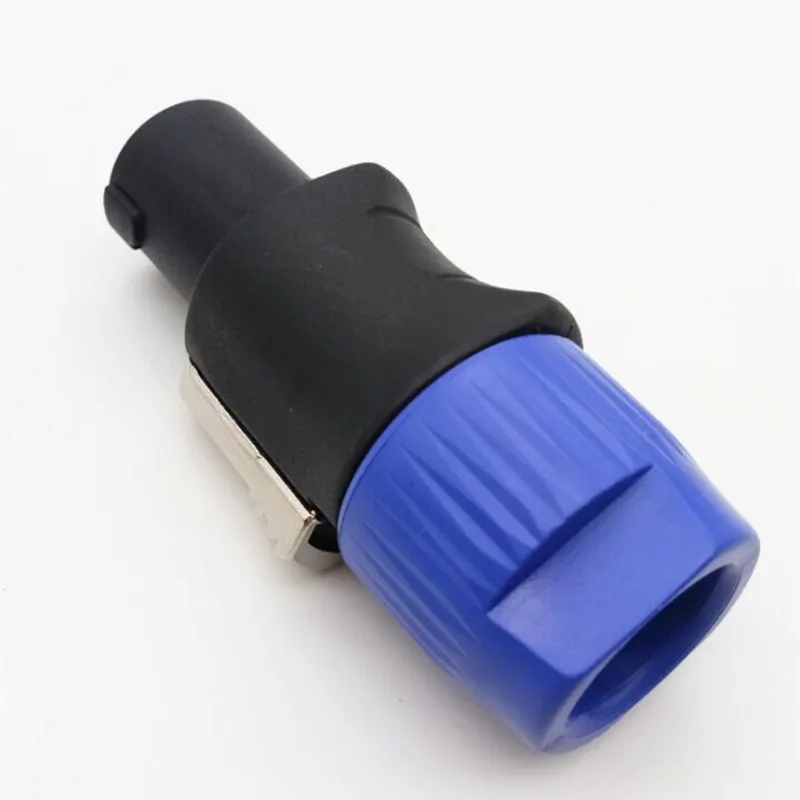 NL4FC good quality Speaker Connector 4Pin Male Speaker 4 Pole Speakon Plug Male Professional audio power plug Blue Connector