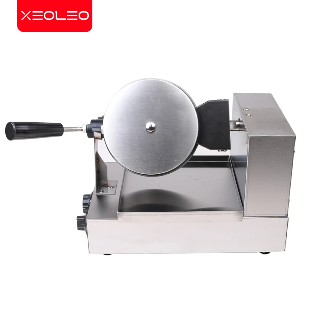 Xeoleo Commerciële Wafelijzer Elektrische Bakpan Non-stick Bakken Biscuit Machine Draaibaar Hoofd Ei Cake Maker 1300W 220-240V