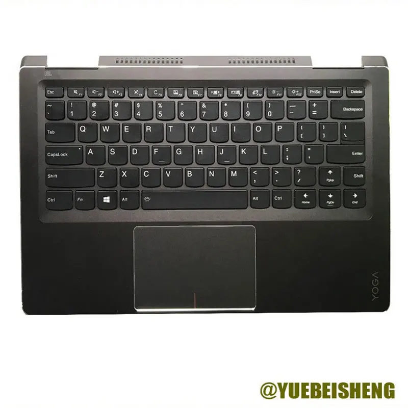 

YUEBEISHENG New For Lenovo Yoga 710-14 710-14ISK 710-14IBK Palmrest US Keyboard upper cover Touchpad