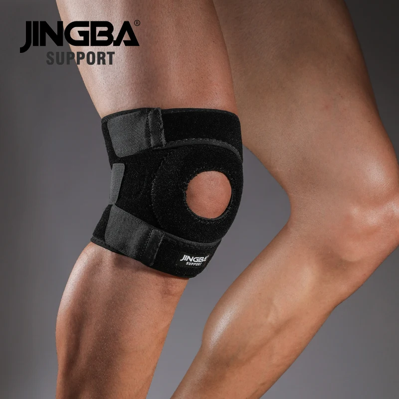 JINGBA SUPPORT 1 PCS Sports Fitness Knee Pads For Joints Protector Kneecap Adjustable Knee Pads Support Joelheira Drop Shipping