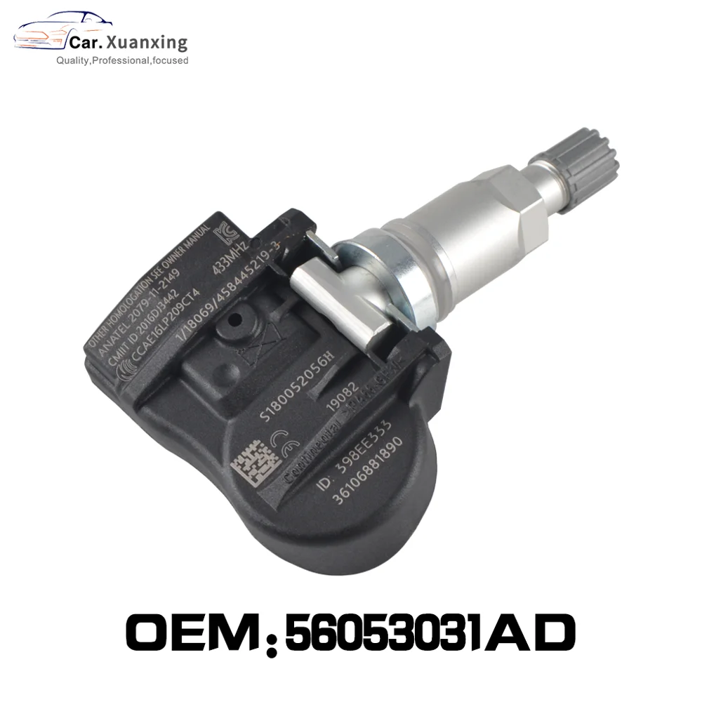 

56053031 AD система контроля датчика давления в шинах TPMS 433 МГц для Chrysler 300 Sebring Dodge Jeep Compass