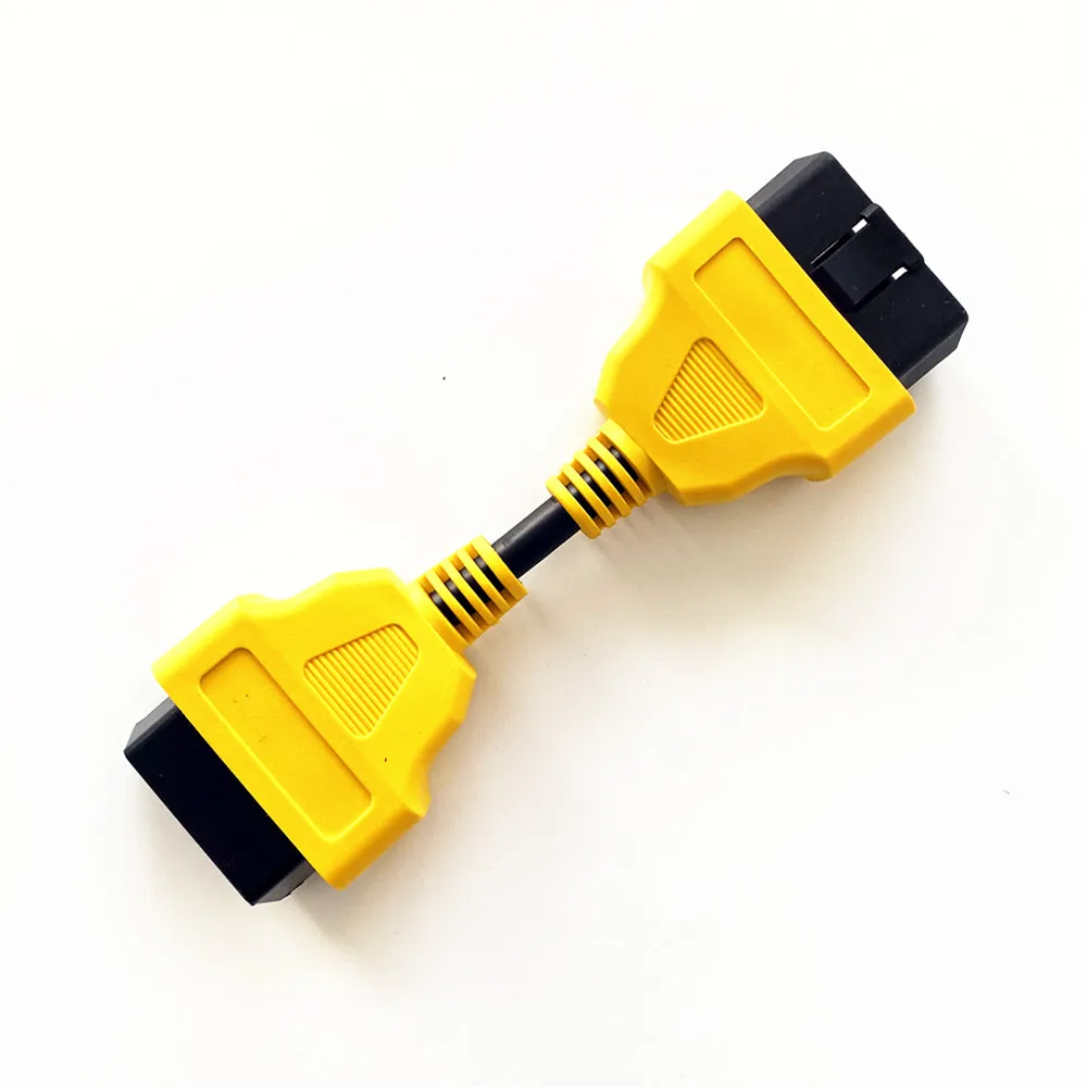 Latest 13CM Color OBD2  Extension Cable Car for Launch IDIAG/Easydiag/GOLO/Mdiag/ELM327 Extend Connector OBD Adapter