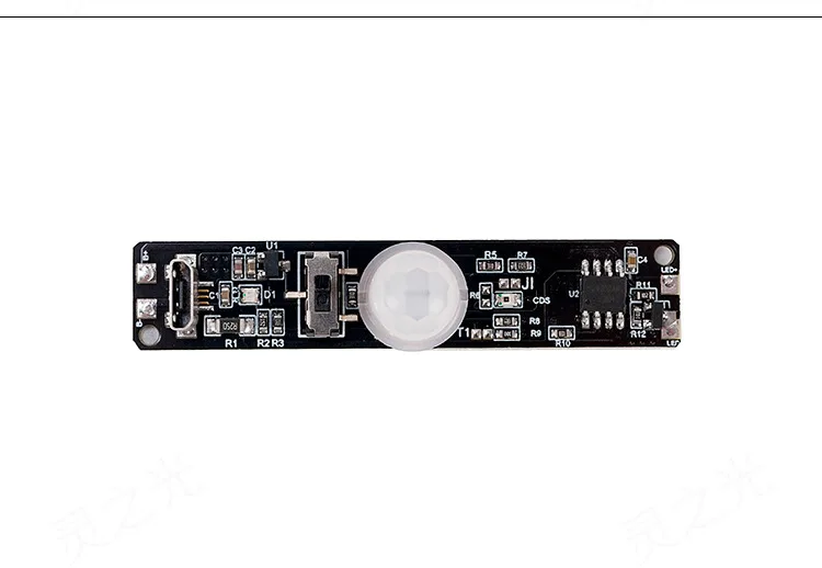 Human body induction circuit board with light control wardrobe lamp 3.7V lithium battery charging induction control board