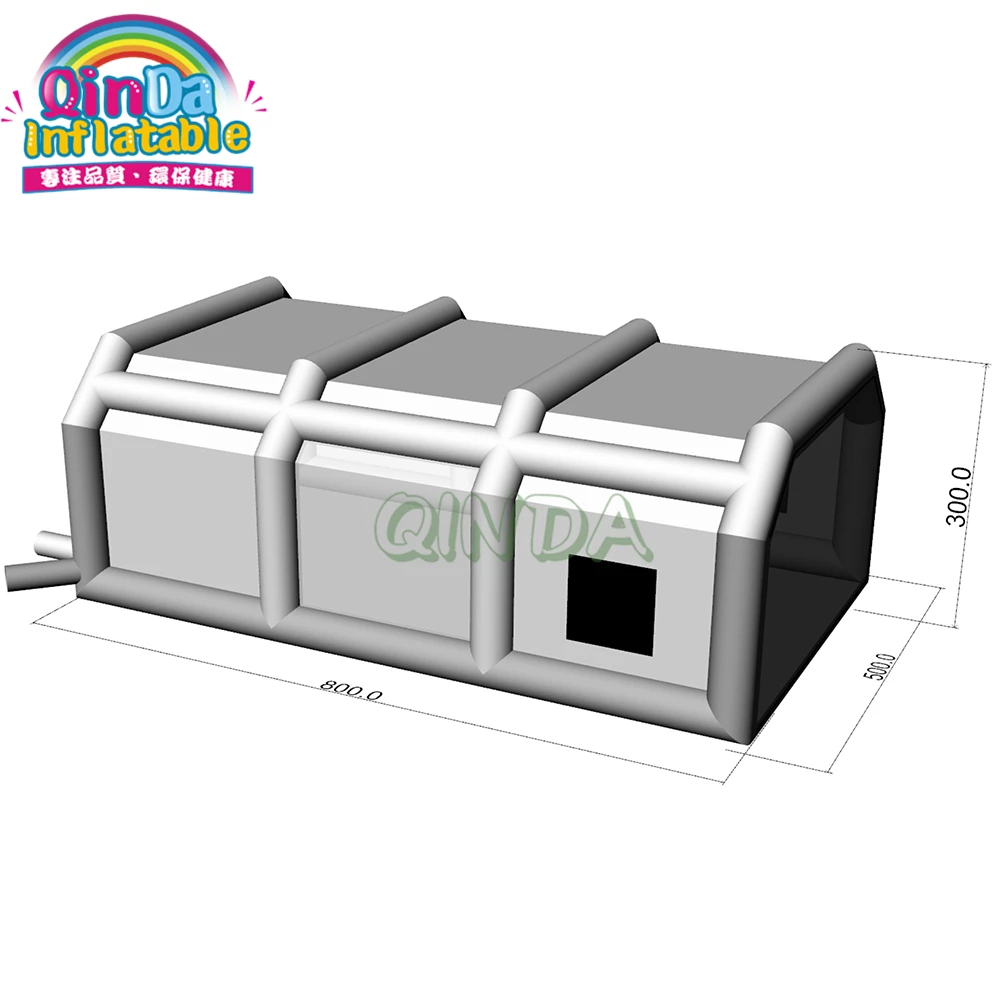 Cabine de pulvérisation gonflable, 7m 8m 9m 10m, petite tente de cabine de peinture pour voiture