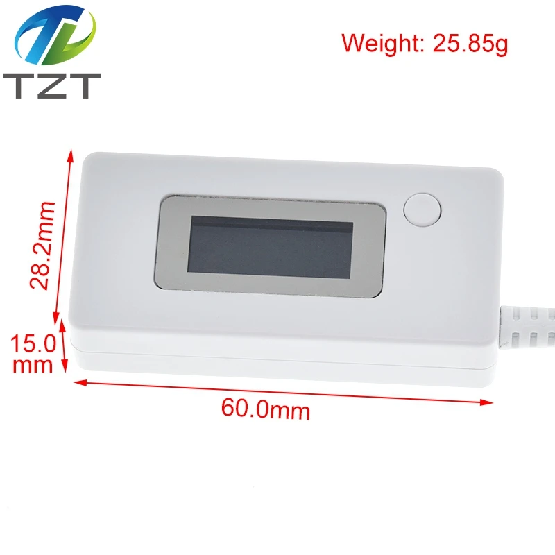 LCD Micro USB Charger Battery Capacity Voltage Current Tester Meter Detector +Load Resistor 2A/1A with Switch