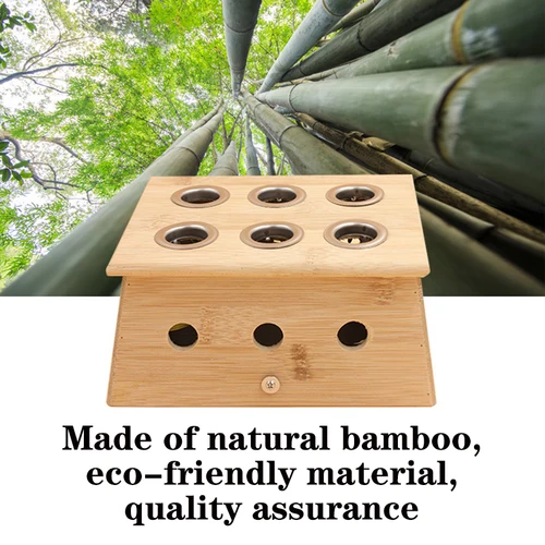 Imagen 2 del producto Caja de moxibustión, quemador de bambú natural, terapia de masaje de Acupuntura cálida, palo de Moxa, masajeador de acupuntura corporal, cuidado de la salud, alivia el dolor