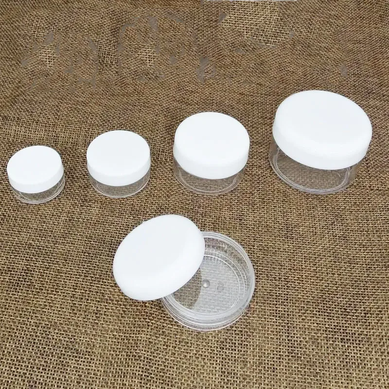 10 Pcs/Lot Round Transparent High-grade Bottled Cosmetics Plastic Bottles Cream Boxes Ointments Small Boxes Travel Storage Box