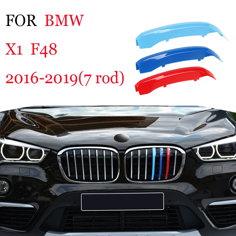 3 Stück Auto gitter Zierleiste für BMW x1 x2 x3 x4 x5 x6 x7 e84 f48 f49 f39 e83 f25 g01 f26 g02 e70 f15 e53 g05 e71 e72 f16 g06 g07