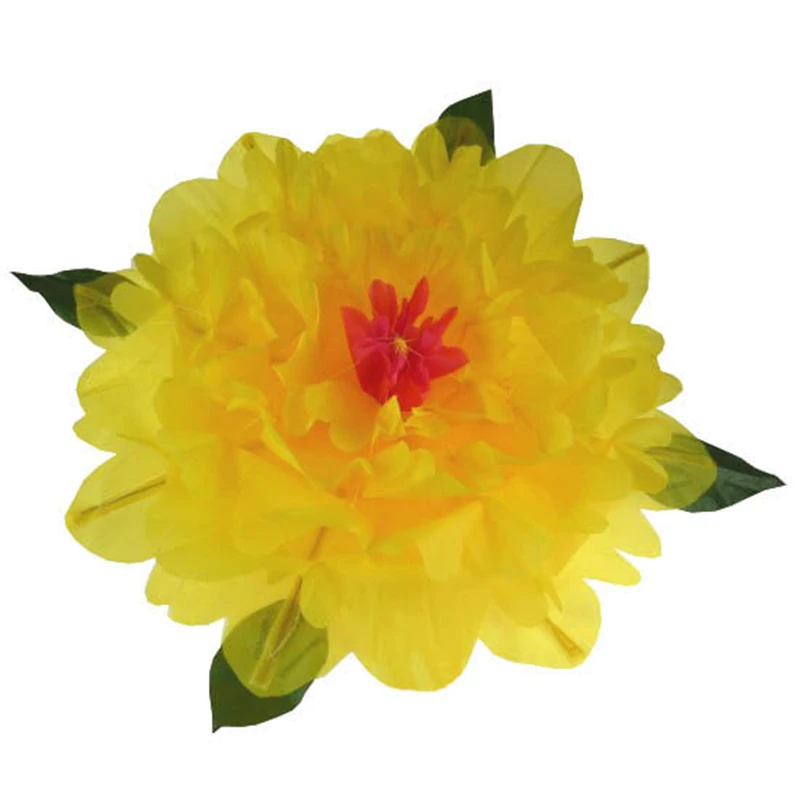 Peony Production (80cm,Yellow/Red/Blue/Pink Color available) Magic Trick Empty Hand Appearing Flower Magie Stage Gimmick Comedy