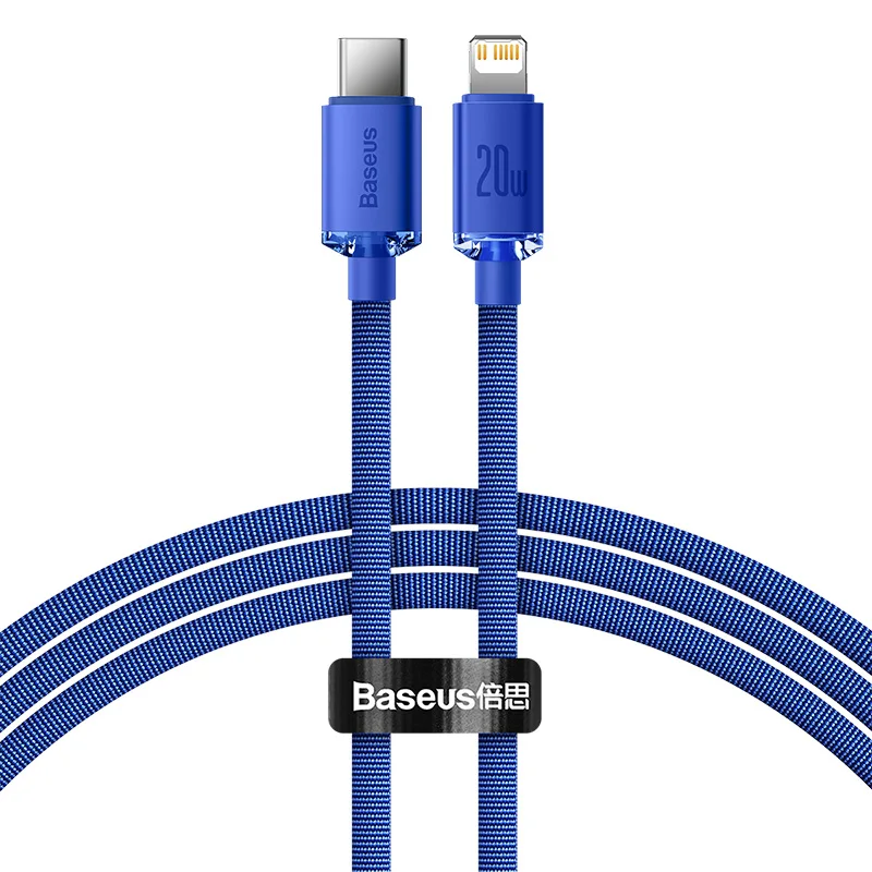Baseus USB Type C PD 20W kabel voor iPhone 14 13 12 Pro X8 Snelle USB C-kabel voor iPhone-oplaadkabel USB Type C-kabel Draadcode - afbeelding 1