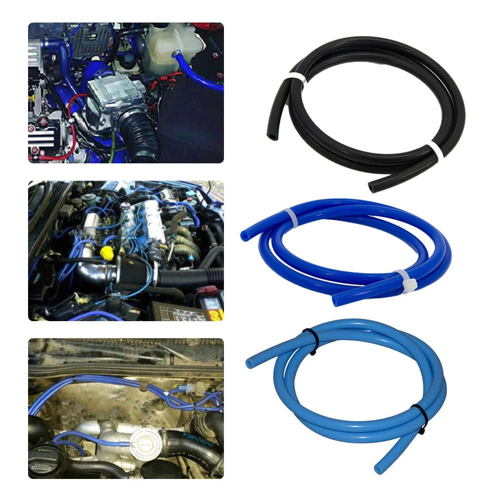 Universal 3/4/6/8/10/12/14/16mm Auto Motorcycle Vacuum Silicone Hose Racing Line Gas Oil Fuel Line Petrol Tube Car Accessories