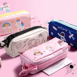 Bleistift Fällen Schreibwaren Produkte Estuche De Lapices Schule Liefert Für Mädchen Zweimal Kawaii Patronen Große Pencilcase Stift Box