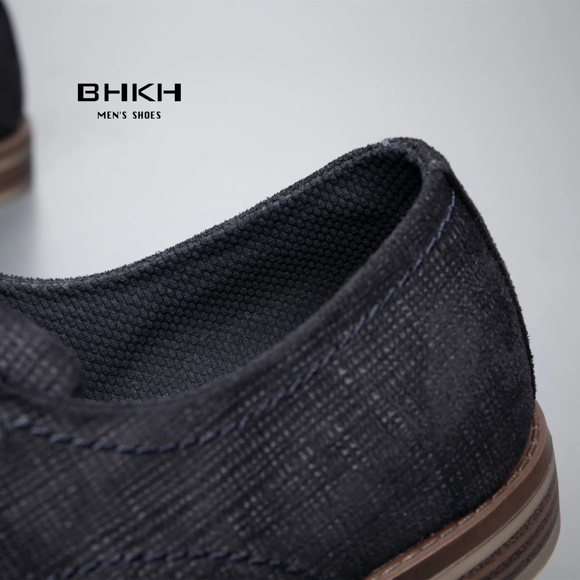 BHKH Men Casual Shoes 2024 Autumn Fashion Leisure Walk Footwear Lace-up Classic Men Shoes New Men Casual Shoes