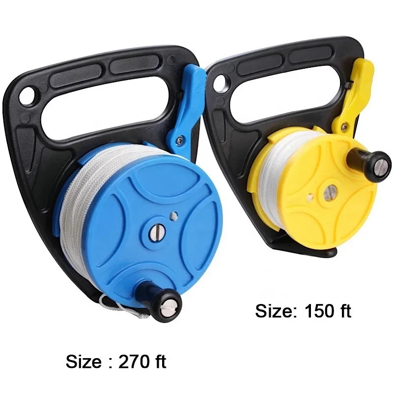 NEW 270ft Line Handheld Diving Cave Reel for Underwater Scuba Wreck Cave Diving Snorkeling SMB Accessorie Heavy Duty