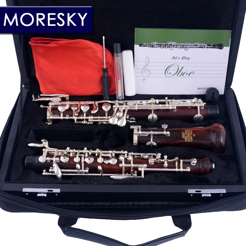 MORESKY Professional C Key Oboe of Redwood Semi/Fully Automatic 