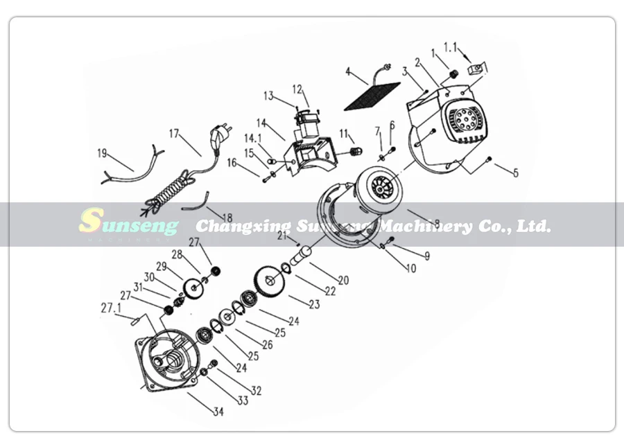 Imagem -02 - Motor de Escova dc de 400w é Adequado para Peças Sobressalentes de Serra de Fita Meninos e Serra de Metal de Polegadas