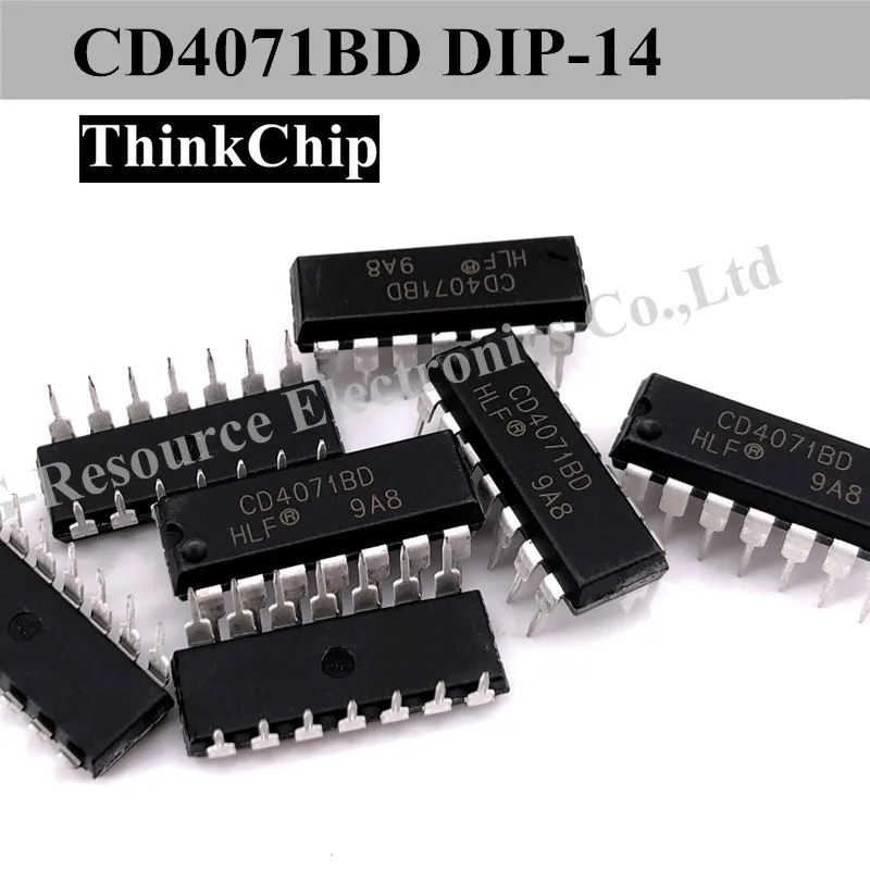 (10Pcs) CD4071BD CD4071BE DIP-14 CD4071 DIP14 4071BE DIP CMOS หรือประตู