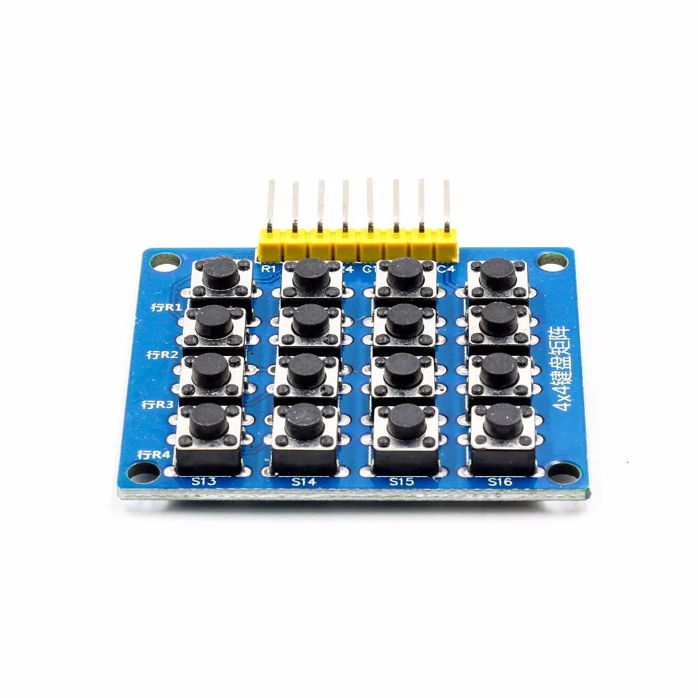 8pin 4x4 4*4 Matrix 16 klawiszy przycisk klawiatura numeryczna moduł Breadboard Mcu dla arduino Diy Kit — zdjęcie 6
