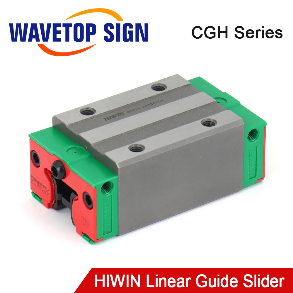 WaveTopSign HIWIN Linear Guide Slider CGH Series Linear Rail for Co2 Laser Cutting and Engraving Machine