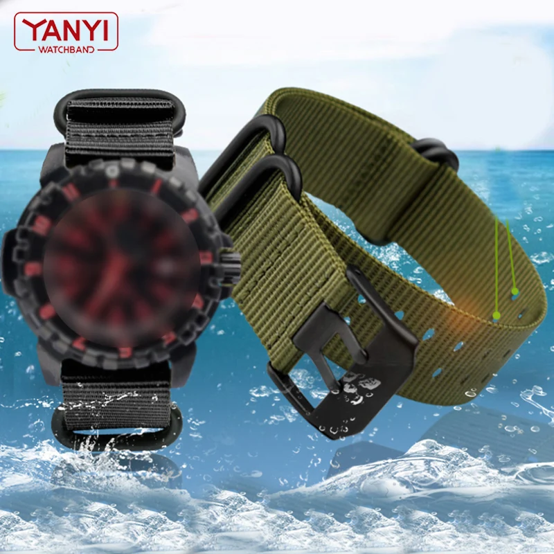 Waterproof Nylon Watch Strap 22mm/23mm Sport Band for Luminox Black Fashion Men's Bracelet Belt Style