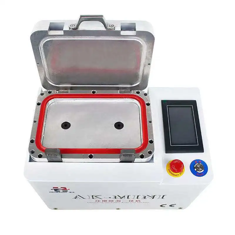 

AK MINI Auto Laminating Machine For IP For HUAWEI Bubble Remover Machine Debubbler LCD Glass OCA Vacuum Laminate Repair