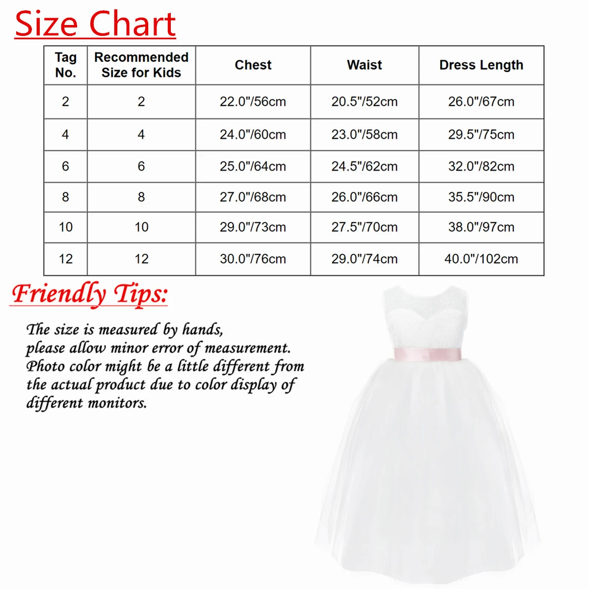 iEFiEL Lace White Flower Girl Dresses Back Hollow Heart Shape First Communion Dresses Girls Princess Pageant Party Bridal Dress