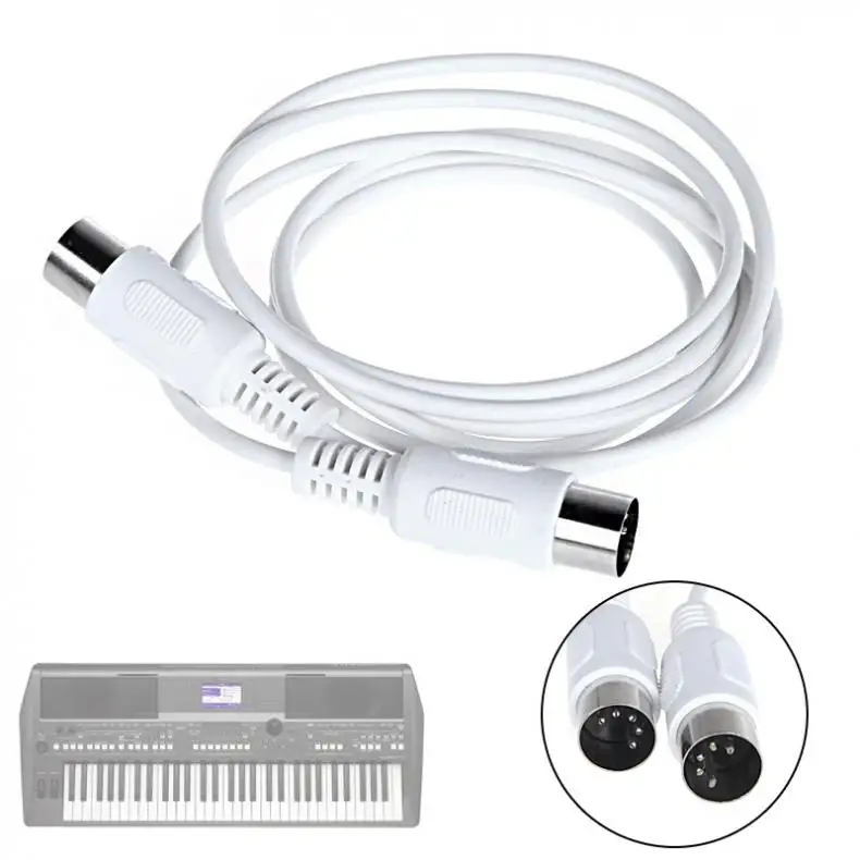 1.5m/4.9ft 3m/9.8ft MIDI Extension Cable 5 pin male to 5 pin male Electric Piano Keyboard Instrument PC Cable MIDI cable