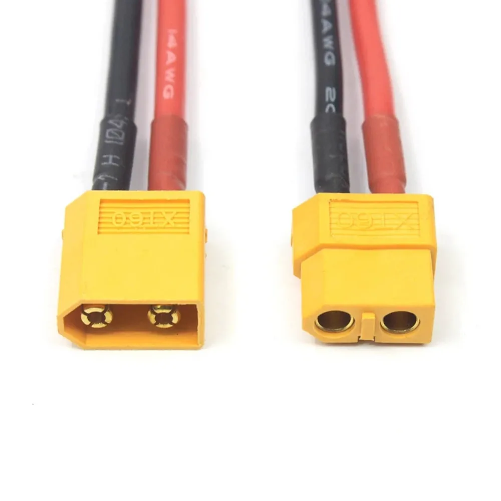 10CM XT60 Connector wtih 14AWG Silicone Cable Male/Female for RC Quadrotor FPV Drone Lipo/Ni-CD Battery ESC Accessories