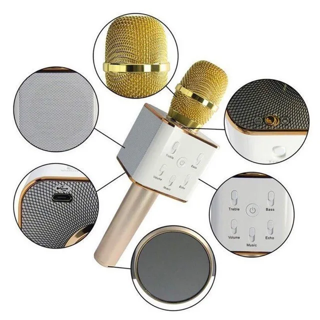 พร้อมสต็อกQ7 ไมโครโฟนลำโพงบลูทูธ