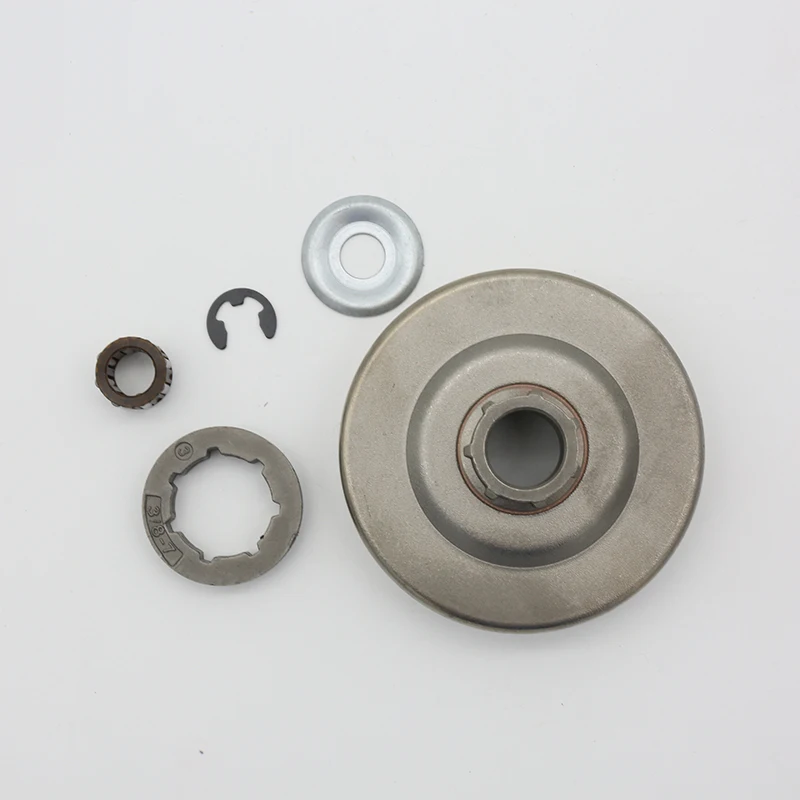 

Clutch Drum 3/8 7T Sprocket For Stihl MS 044 046 361 440 460 MS361 MS440 MS460 Needle Bearing Clip Washer Chainsaw 11280071000