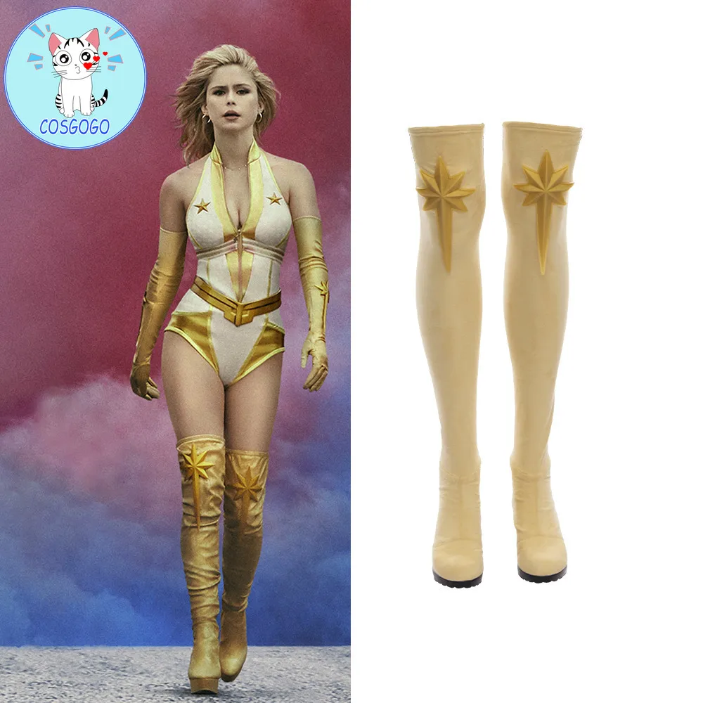 

COSGOGO The Boys S2 Starlight Cosplay Boots Annie January Battle Halloween Carnival Women Shoes