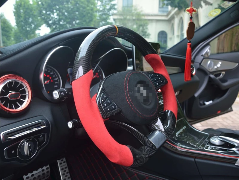 New Refit High Quality Carbon Fiber Steering Wheel For Mercedes-Benz CLA C E GLC GLE CLASS W117 W205 W213 X253 W166 C117 C292