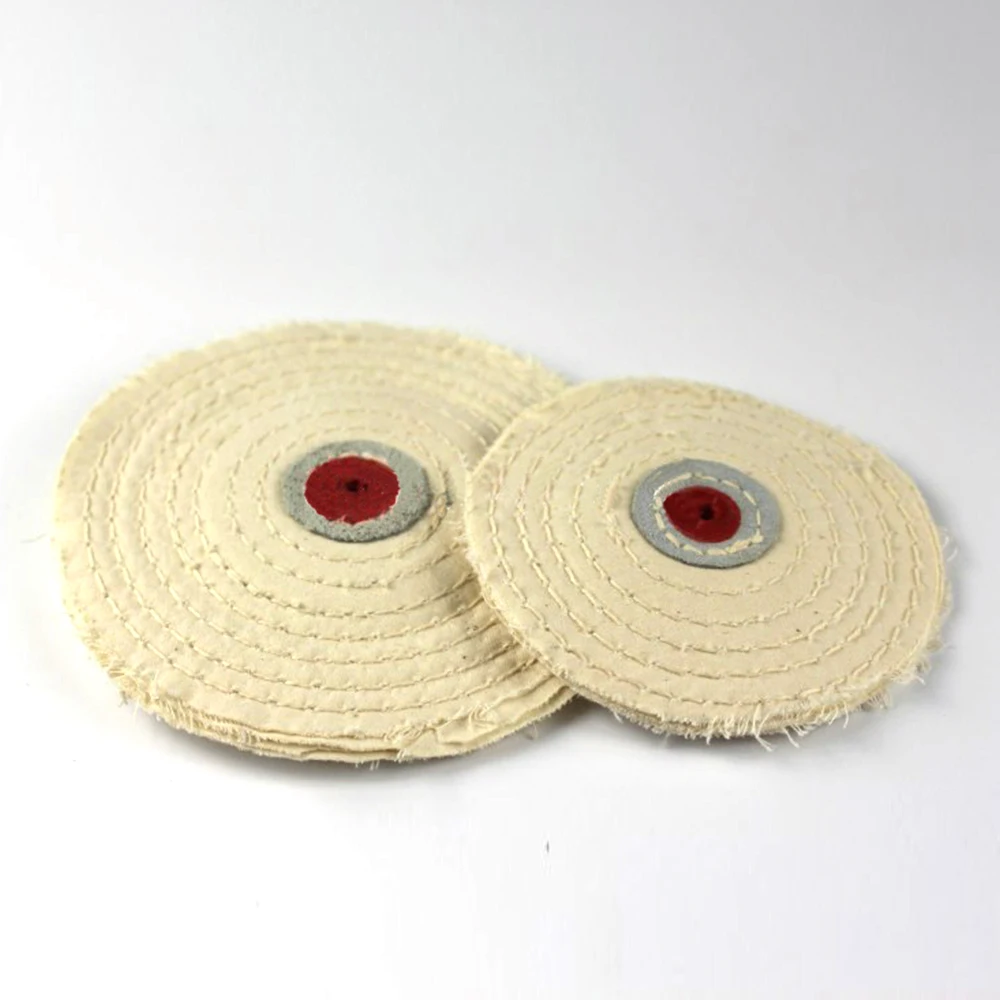 

2PCS Polishing Buffing Wheel All Size Cotton Lint Cloth Gold Silver Jewelry Mirror Polishing Wheel Flannelette Abrasive Tools