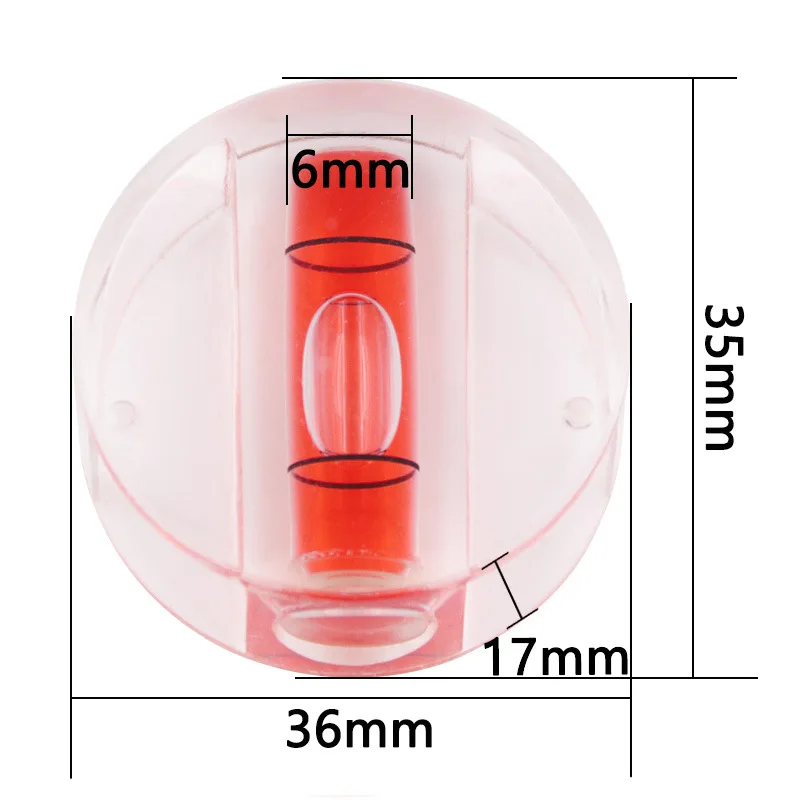 ความแม่นยำสูงวงกลมแนวนอน Bubble Mini Spirit ระดับ Bullseye ที่วัดระดับวัดระดับเลเซอร์เครื่องมือ